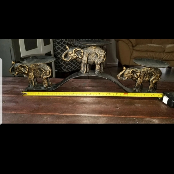 Accents Brass Elephant Candle Holder Poshmark